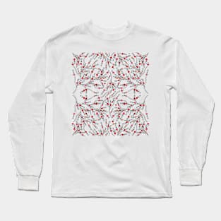 Colorful Heart Branches pattern Long Sleeve T-Shirt